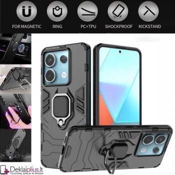 Sustiprintas dėklas 4in1 - juodas (Xiaomi Redmi Note 13 Pro 5G/Poco X6 5G)